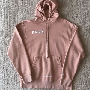 EUC Nike Paris St-Germain hoodie sweatshirt. Medium. Blush Pink. SF home.